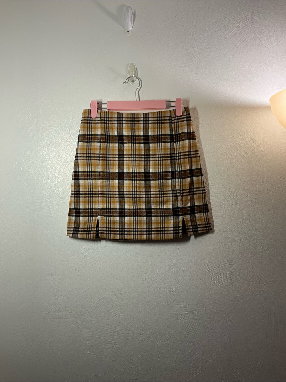 Love On A Hanger Plaid Mini Skirt Size 7